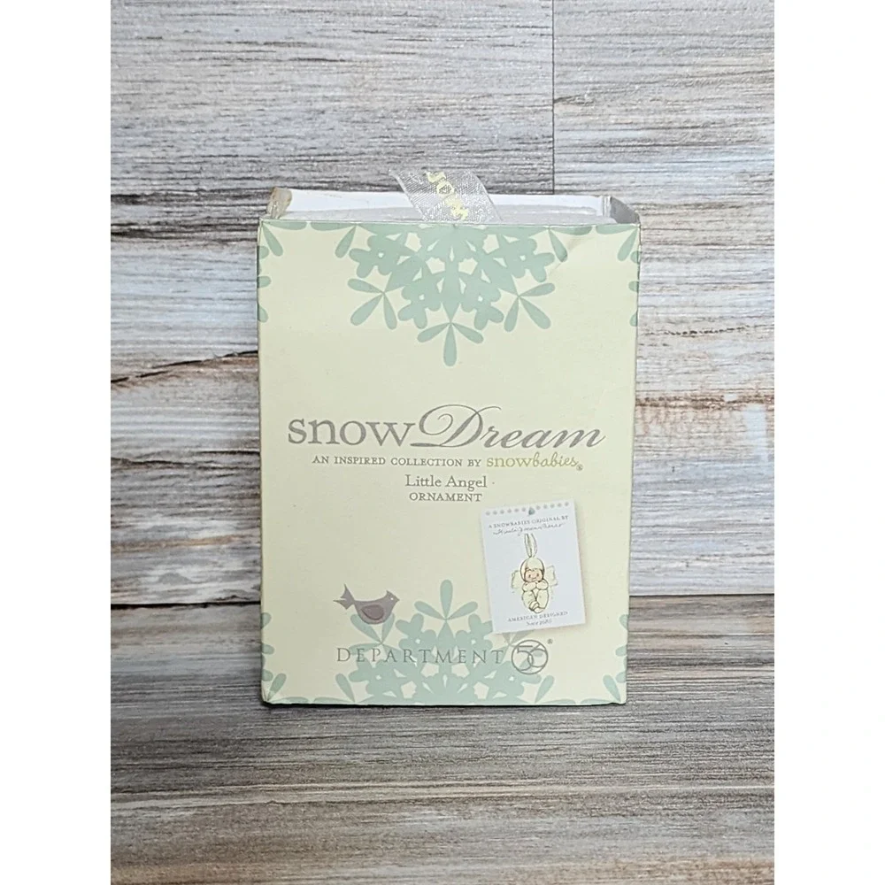 Dept 56 Snowbabies Snow Dream Porcelain Little Angel Ornament Enesco 2011